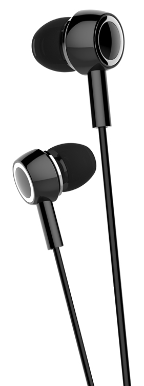 USAMS HSEP1201 | USAMS earphones με μικρόφωνο EP-12, 10mm, 3.5mm, 1.2m, μαύρα
