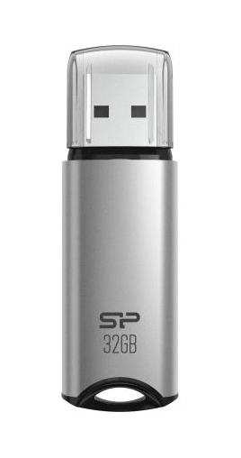 SILICON POWER SP032GBUF3M02V1S | SILICON POWER USB Flash Drive Marvel M02, 32GB, USB 3.2, γκρι
