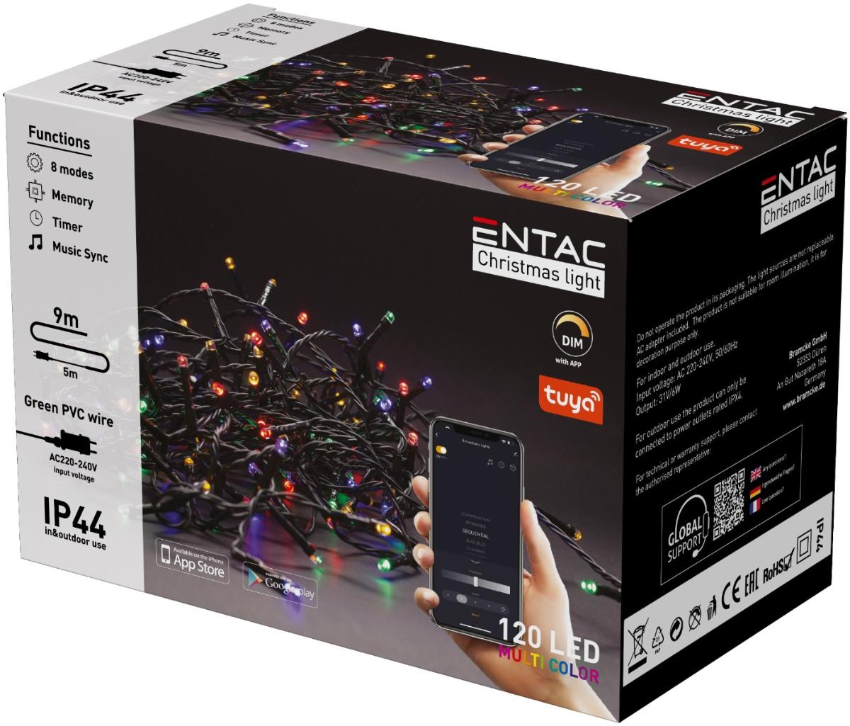 Entac Christmas IP44 120 LED Light MC 9m Tuya APP