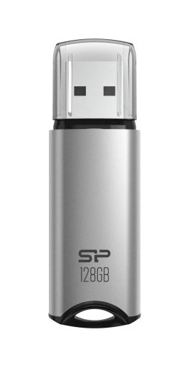 SILICON POWER SP128GBUF3M02V1S | SILICON POWER USB Flash Drive Marvel M02, 128GB, USB 3.2, γκρι