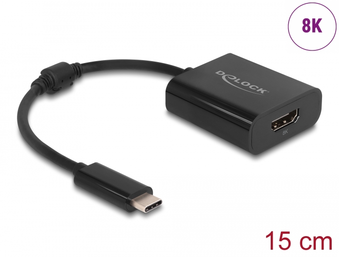 DELOCK 64175 | DELOCK αντάπτορας USB-C σε HDMI 64175, 8K/30Hz, HDR, μαύρος