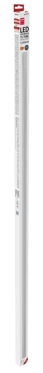 Avide LED T5 Integrated Tube 19W 1200mm WW 3000K with AC plug