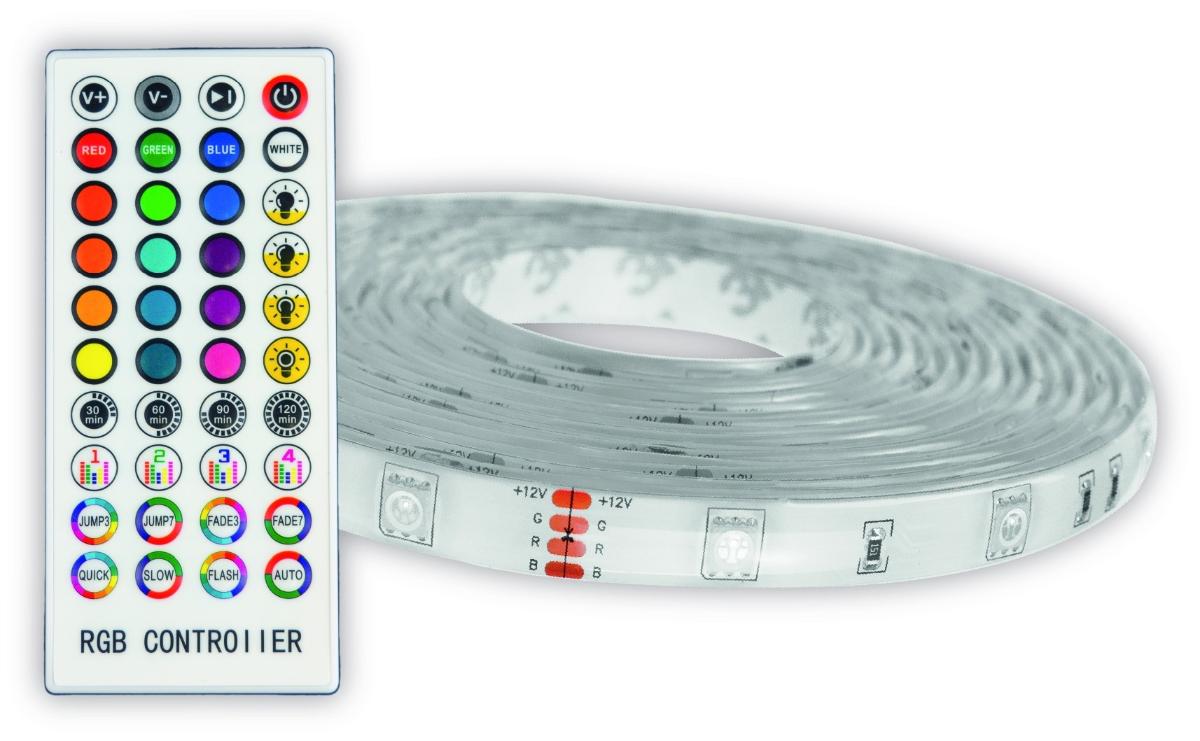 Avide LED Ταινία Blister 12V 16W RGB 5.0μ με Έλεγχο Μουσικής + IR Τηλεχειριστήριο