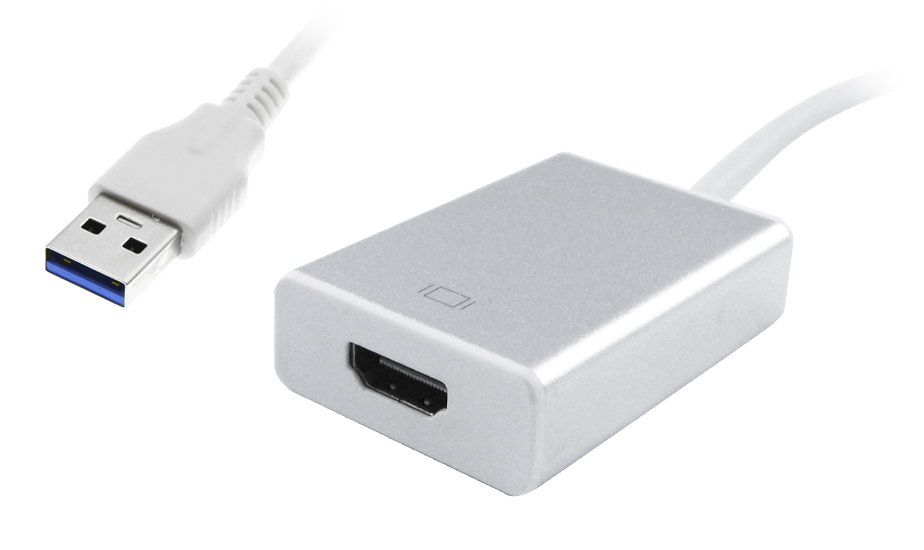 POWERTECH PTH-022 | POWERTECH αντάπτορας USB 3.0 σε HDMI PTH-022 με Audio, ασημί