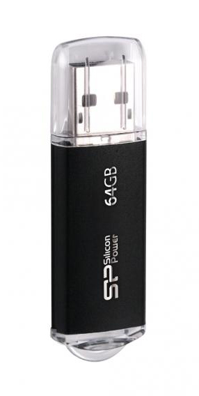 SILICON POWER SP064GBUF2M01V1K | SILICON POWER USB Flash Drive Ultima II-I, 64GB, USB 2.0, μαύρο