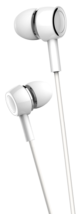 USAMS HSEP1202 | USAMS earphones με μικρόφωνο EP-12, 10mm, 3.5mm, 1.2m, λευκά