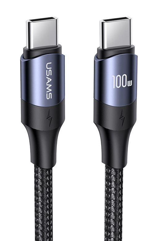 USAMS SJ525USB01 | USAMS καλώδιο USB-C US-SJ525, 100W/5A, PD, 2m, μαύρο