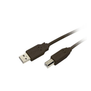 MEDIARANGE CABLE USB 2.0 AM/BM 1.8M BLACK (MRCS101)
