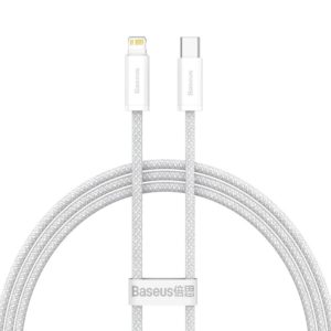 Baseus Dynamic USB-C Cable For Lightning, 23w, 1m White (CALD000002) (BASCALD000002)