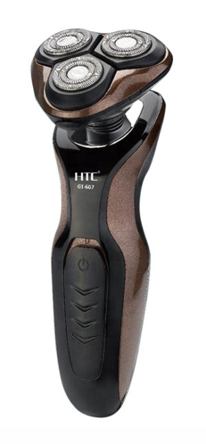 HTC GT-607 | HTC ξυριστική μηχανή GT-607, επαναφορτιζόμενη, 4D κεφαλή, μαύρη