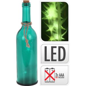 JK Home Décor - Μπουκάλι LED Πρασινο 8x29cm 2τμχ