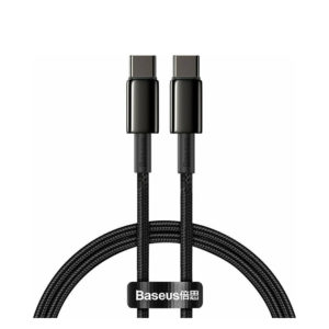 Baseus Braided USB 2.0 Cable USB-C male - USB-C male Black 2m (CATWJ-A01) (BASCATWJA01)