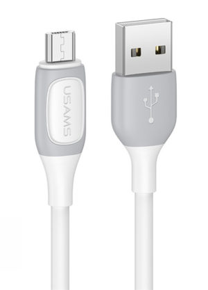 USAMS SJ597USB02 | USAMS καλώδιο Micro USB σε USB US-SJ597, 2A, 1m, λευκό
