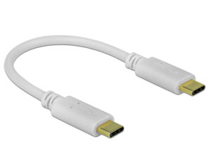 DELOCK 85357 | DELOCK καλώδιο USB-C 85357, 100W PD, 5A, 15cm, E-Marker, λευκό