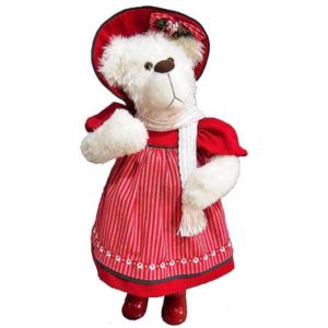 JK Home Décor - Αρκουδάκι Υφασμάτινο με Φόρεμα 65cm 1τμχ