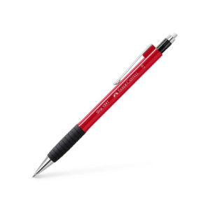 Faber-Castell Mechanical Pencil 0.7mm with Eraser - Red (134725) (FAB134725)