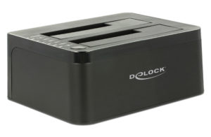 DELOCK 62661 | DELOCK docking station 62661, clone function, 2x HDD/SSD, 6Gb/s, μαύρο