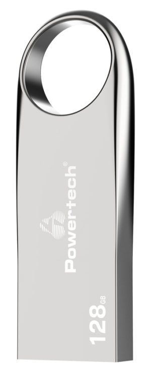 POWERTECH PT-1121 | POWERTECH USB Flash Drive PT-1121, 128GB, USB 2.0, ασημί