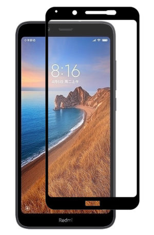 POWERTECH για Xiaomi Redmi 7A (Qualcomm) Μαύρο | Προστασία Οθόνης Κινητού Full Face Tempered Glass 5D Full Glue