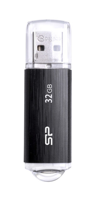 SILICON POWER SP032GBUF2U02V1K | SILICON POWER USB Flash Drive Ultima U02, 32GB, USB 2.0, μαύρο
