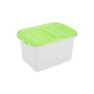 Homeplast Pin Box 22L Πράσινο | Κουτί Αποθήκευσης με Καπάκι 40×30×23cm Πλαστικό