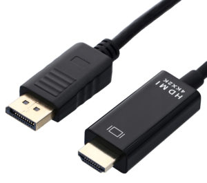 POWERTECH PTH-075 | POWERTECH καλώδιο DisplayPort σε HDMI PTH-075, 4K/30Hz, 1m, μαύρο