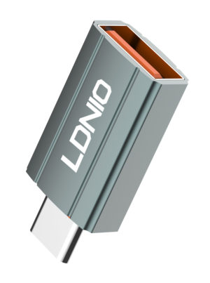 LDNIO 6933138691410 | LDNIO αντάπτορας USB-C σε USB LC140, αρσενικό σε θηλυκό, γκρι