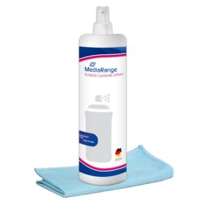 MEDIARANGE SCREEN CLEANING SPRAY WITH MICR. CLOTH 250 ML (MR721)