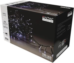 Entac Christmas IP44 700 LED Micro Cluster Light 6400K 14m