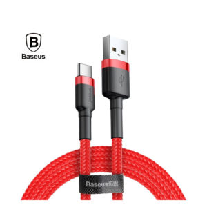 Baseus Cafule Braided USB 2.0 Cable USB-C male - USB-A male Red 3m (CATKLF-U09) (BASCATKLFU09)