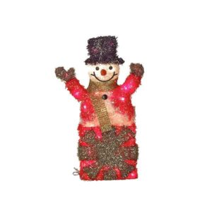 JK Home Décor - Φωτιζόμενος Χιονάνθρωπος 55cm 1τμχ