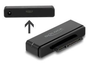 DELOCK 64188 | DELOCK αντάπτορας USB-C σε SATA 22-pin 64188, 6Gbps, καλώδιο USB, μαύρος