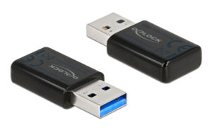 DELOCK 12550 | DELOCK USB αντάπτορας δικτύου WLAN 12550, dual band, DFS, μαύρος