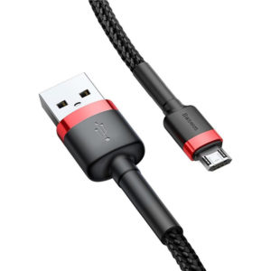 Baseus Cafule Braided USB 2.0 to micro USB Cable Black 3m (CAMKLF-H91) (BASCAMKLF-H91)