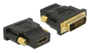 DELOCK 65466 | DELOCK αντάπτορας DVI 24+1 σε HDMI 65466, 4K, gold-plated, μαύρος