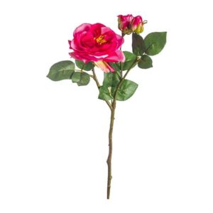 JK Home Décor - Κλαδί Τριανταφύλλο Ροζ 46cm 6τμχ