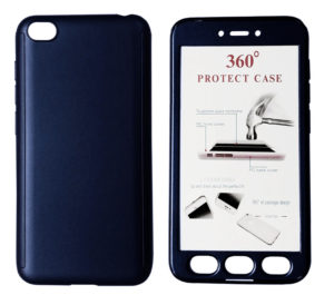POWERTECH MOB-1395 | POWERTECH Θήκη Body 360° με Tempered Glass για Xiaomi Redmi Go, μπλε