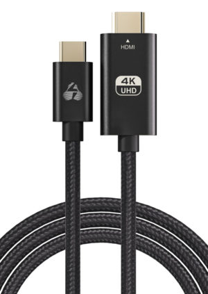 POWERTECH PTR-0137 | POWERTECH καλώδιο USB-C σε HDMI PTR-0137, 4K/60Hz, 10.2Gbit/s, 1m, μαύρο