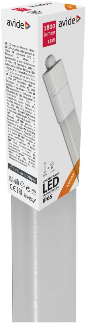 Avide LED Nano Light Linkable 600mm 18W 4000K NW IP65