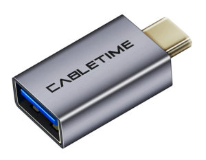 CABLETIME 5210131038505 | CABLETIME αντάπτορας USB Type-C σε USB 3.0 C160, γκρι