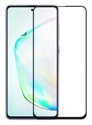 POWERTECH για Samsung Note 10 Lite Μαύρο | Προστασία Οθόνης Κινητού Full Face Tempered Glass 5D Full Glue