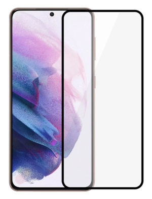 POWERTECH για Samsung S21 Plus 5G Μαύρο | Προστασία Οθόνης Κινητού Full Face Tempered Glass 5D Full Glue