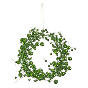 JK Home Décor - Χριστουγέννων Στεφάνι Πρασινο 10cm 1τμχ
