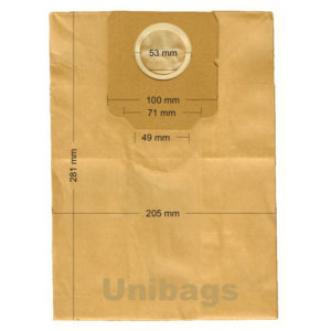 Unibags 1150 5τμχ | Σακούλες Σκούπας KRUPS MOULINEX Χάρτινες