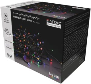 Entac Christmas IP44 240 LED Linkable Light MC 24m without adapter