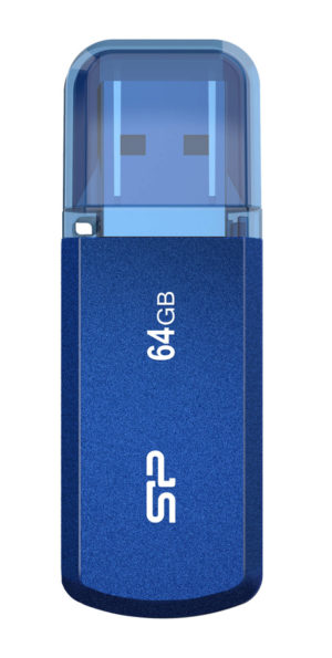 SILICON POWER SP064GBUF3202V1B | SILICON POWER USB Flash Drive Helios 202, 64GB, USB 3.2, μπλε