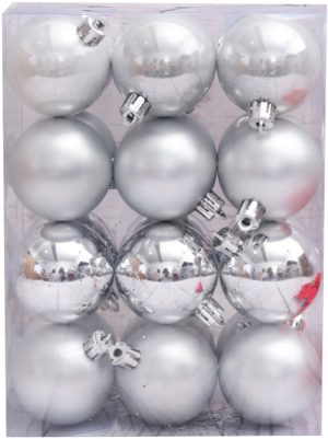Artezan Christmas Ball 5cm Silver 24pcs/box