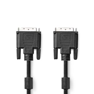 Nedis Cable DVI-D male - DVI-D male 2m (CCGB32000BK20) (NEDCCGB32000BK20)