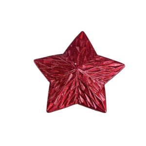 JK Home Décor - Κερί Χριστουγέννων Αστερι Κόκκινο 12cm 3τμχ