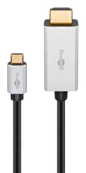 GOOBAY 60174 | GOOBAY καλώδιο USB-C σε HDMI 60174, HDR, 8K, copper, 2m, μαύρο